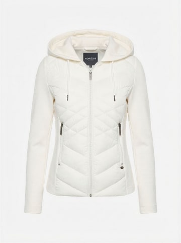KOROSHI Damenjacke in materialmix in weiß