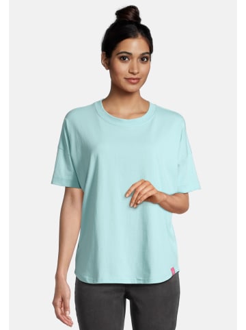 Salzhaut Rundhals T-Shirt für Damen in blau