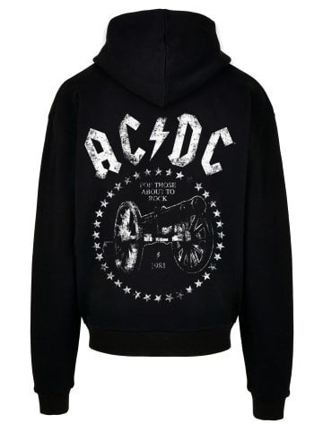 F4NT4STIC Ultra Heavy Hoodie PLUS SIZE ACDC We Salute You Cannon in schwarz