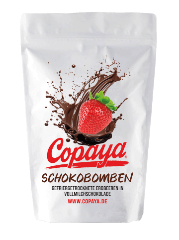 Granar 1kg Schokobombe Erdbeeren in Vollmilchschokolade von Copaya