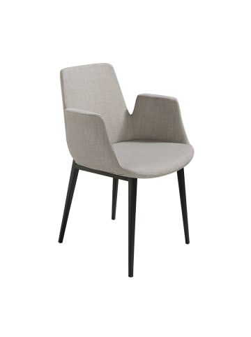 Angel Cerdá Stuhl 4002 in Grau/Schwarz – (B)59 x (H)82 x (T)58 cm