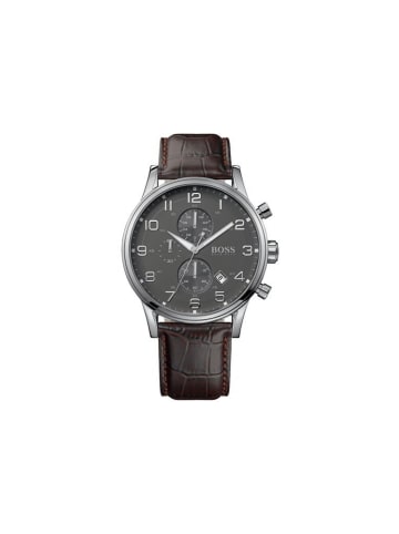 Hugo Boss Herrenuhr Chrono Aeroliner Model HB1512570 mit Lederarmband