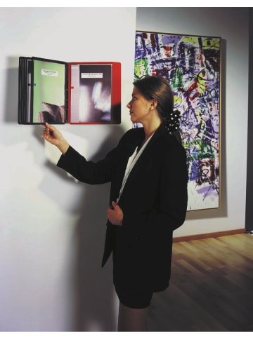 Durable Sichttafelständer Sherpa Tafelträger für Wandmontage für 5 Tafeln grau