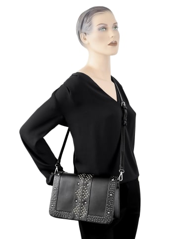 collezione alessandro Umhängetasche " Rockie " in schwarz