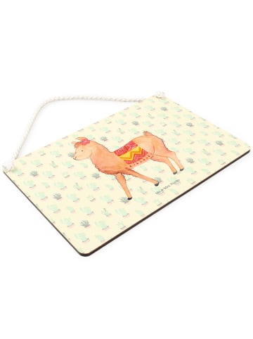 Mr. & Mrs. Panda Schild Alpaka Stolz ohne Spruch in Kaktus Grün