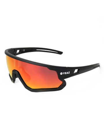 YEAZ SUNRISE Sport-Sonnenbrille Black/Red in rot