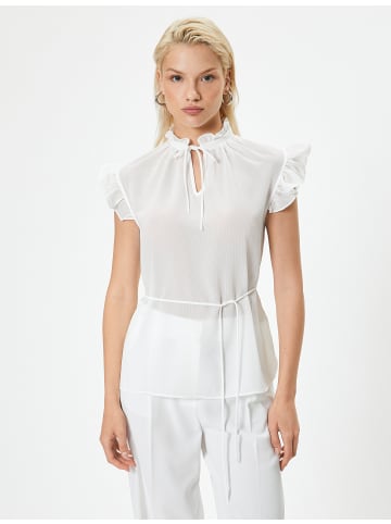 KOTON Bluse in Grauweiß
