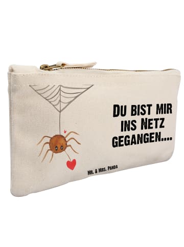 Mr. & Mrs. Panda Schminktasche Spinne Agathe Liebe mit Spruch in Weiß
