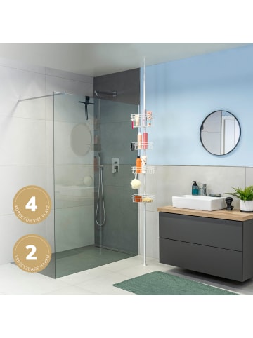 bremermann Teleskop-Badregal weiß