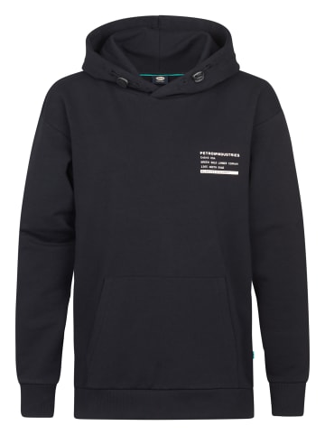 Petrol Industries Rückenprint Hoodie Puget in Schwarz
