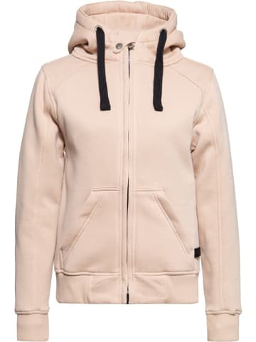 Queen Kerosin Sweatjacke "Sweatjacke mit Kapuze" in Beige