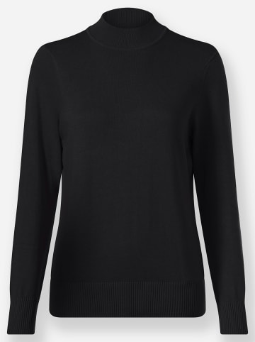 WITT WEIDEN Stehkragenpullover in schwarz