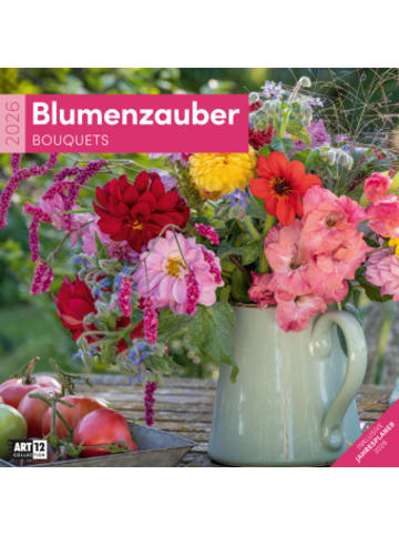 Ackermann Kunstverlag Kalender - Blumenzauber Broschürenkalender 2026 - 30x30 - Art12