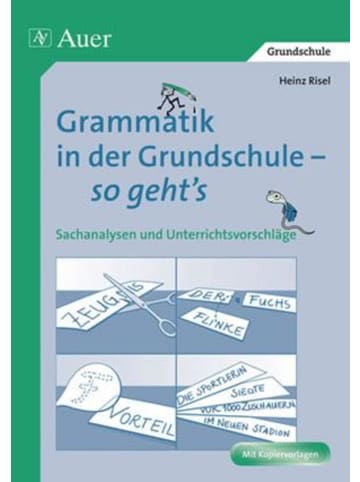 Auer Verlag Grammatik in der Grundschule - so geht's | Sachanalysen und...