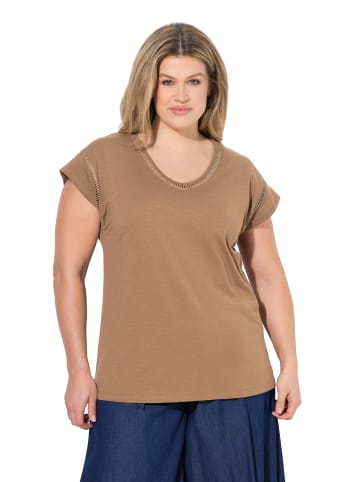 Ulla Popken Shirt in hellbraun