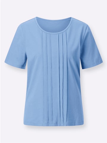 Sieh an! Kurzarm-Shirt in himmelblau