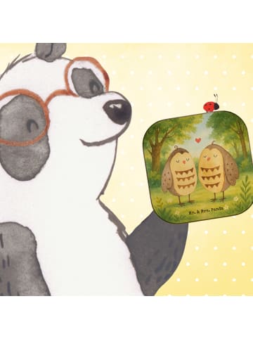 Mr. & Mrs. Panda schutzuntersetzer Eulen Liebe Design ohne Spruch in Weiß