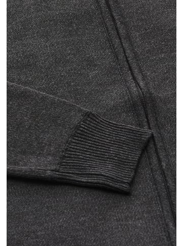 mozzaar Herren Cardigan in Dunkelgrau Melange