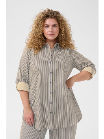 KAFFE curve Tunika KCnana Loose fit in Midnight/White Stripe