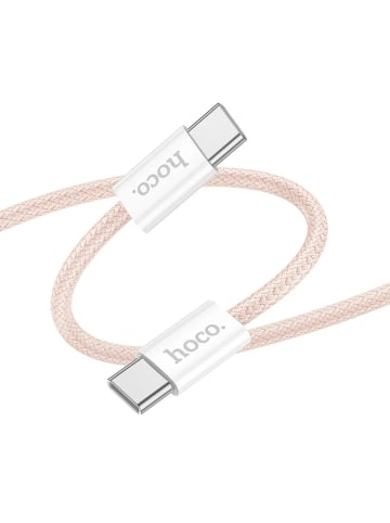 HOCO Schnellladekabel USB-C 60W 2m in Rosa