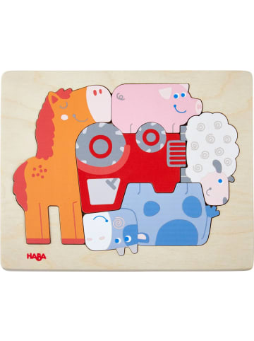 Haba HABA Holzpuzzle Tierisch was los (Kinderpuzzle)