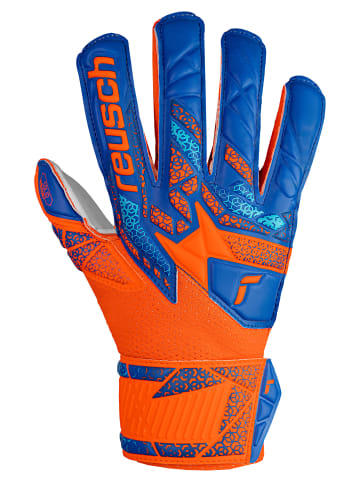 Reusch Torwarthandschuhe Finger Support Junior in 2290 shocking orange/blue