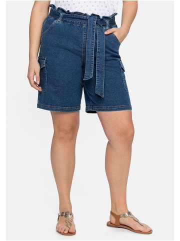 sheego Jeans-Shorts in blue used Denim