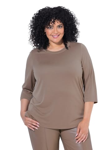 Ulla Popken Shirt in blassbraun