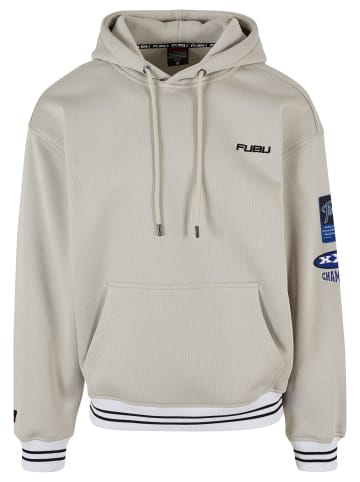 FUBU Kapuzenpullover in creme/black/blue