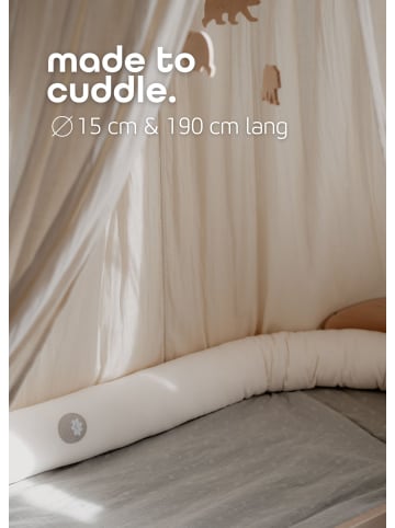 Sämann Sämann Nestchenschlange Cozy "Little Cloud, Stone" 190 cm Bettschlange