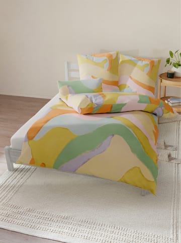 Heine Bettwäsche in vanille-limone-bedruckt