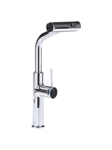 Beliani Küchenarmatur PEGUCHE in Grau - (W) 20 x (H) 44 x (L) 5 cm