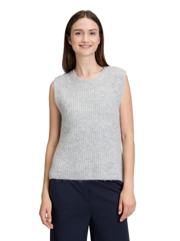 BETTY & CO Strickpullover ohne Arm in Light Silver Melange