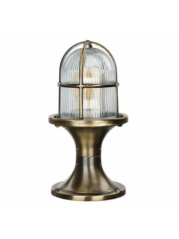 Licht-Erlebnisse Wegeleuchte (B)14 x (L)14 x (H)28 cm in Messing Antik