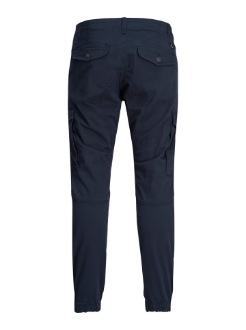 Jack & Jones Hose Cargo Jogger Pants PAUL FLAKE AKM 542 Twill Gummibund in Navy