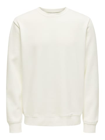 ONLY & SONS Sweatshirt Connor in Cloud dancer
