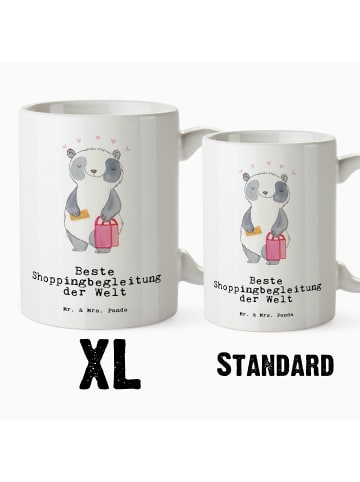 Mr. & Mrs. Panda Große Tasse Panda Beste Shoppingbegleitung der ... in Weiß