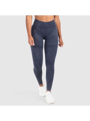 SMILODOX Leggings Yune Seamless Scrunch in Acid Marineblau