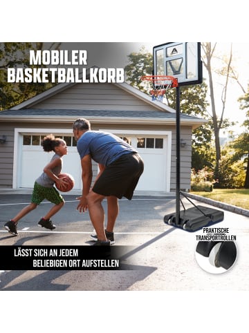 Apollo Basketballkorb Kinder " Outdoor Korb Set mit Ständer " in schwarz/weiß