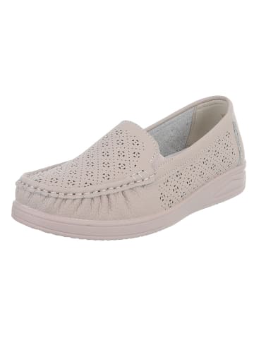 Ital-Design Halbschuh in Beige und Grau