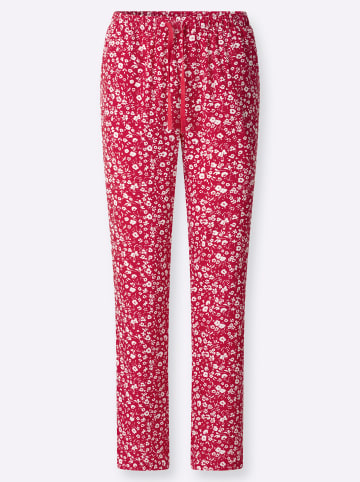 Sieh an! Schlupfhose in rot-weiß-bedruckt