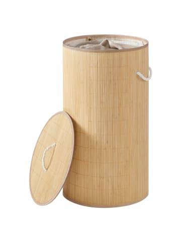 SONGMICS Wäschekorb Ronex in Naturfarben - (B)40 x (H)70 x (T)40 cm