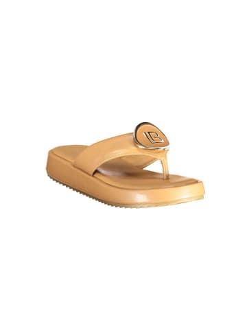 Laura Biagiotti Beige Polyurethan Damen Sandale