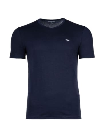 Emporio Armani T-Shirt 2er Pack in Blau/Weiß