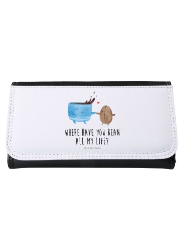 Mr. & Mrs. Panda Wallet Kaffee Bohne mit Spruch in Weiß