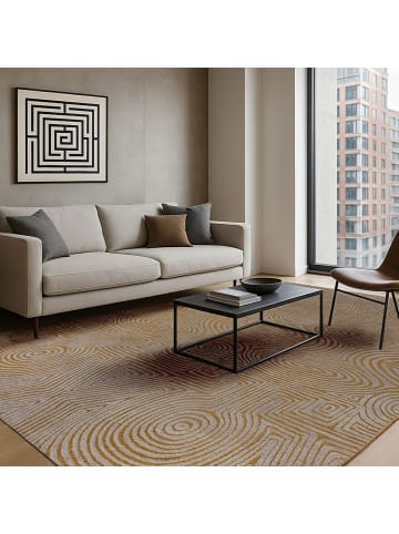 lola & moi Teppich Golden Beach in gold