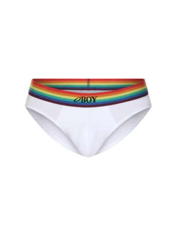 Oboy Slip U134 RAINBOW in weiss