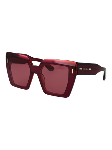 Calvin Klein Sonnenbrille Quadratisch Burgundisch