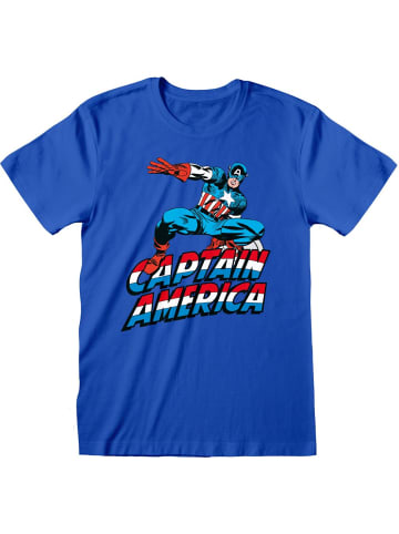 Captain America T-Shirt in Blau