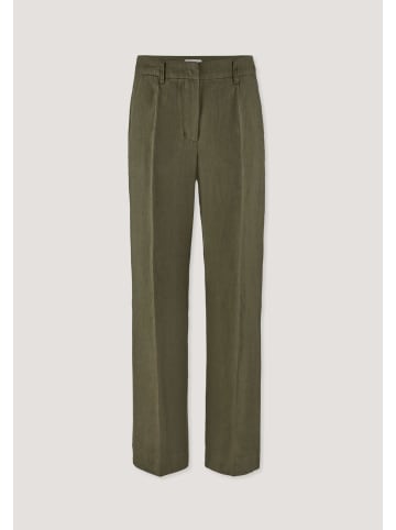 Hessnatur Hessnatur Hose Straight Leg aus reinem Leinen in goldoliv